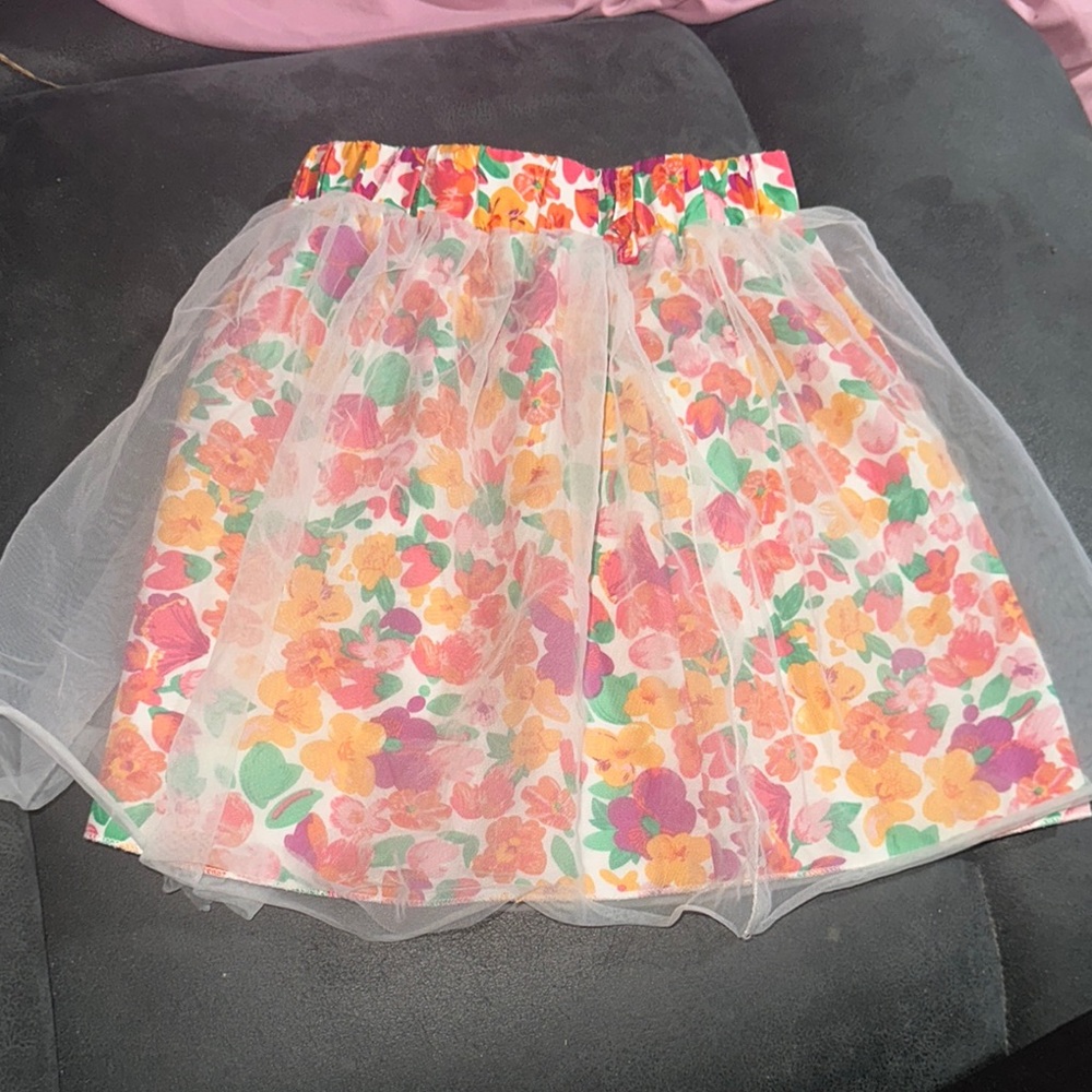 Floral Tulle Skirt